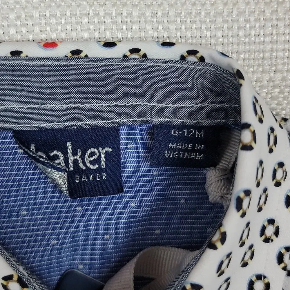 Baker by Ted Baker button-up long sleeve‎ dress shirt 6-12M
